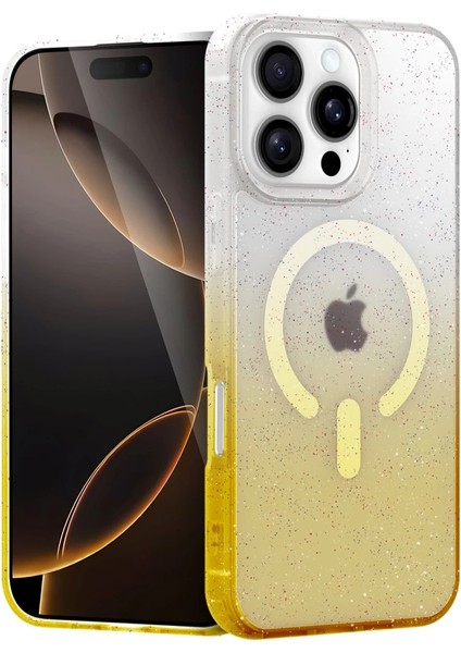 Buğz Apple Iphone 16 Pro Max Pummel Shiny Magsafe Kapak - Gold