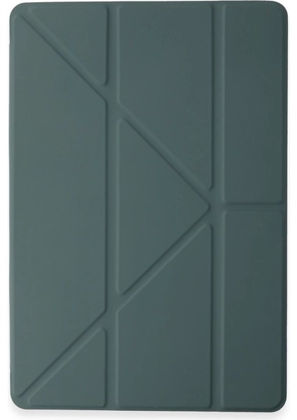 Buğz Newface Huawei Honor Pad 9 Kılıf Kalemlikli Mars Tablet Kılıfı - Koyu Yeşil