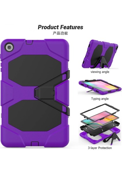 Buğz Samsung Galaxy T510 Tab A 10.1 Kılıf Griffin Tablet Kapak - Mor modelleri