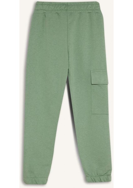 Kız Çocuk Kargo Cepli Beli Paçası Lastikli Jogger Eşofman Altı