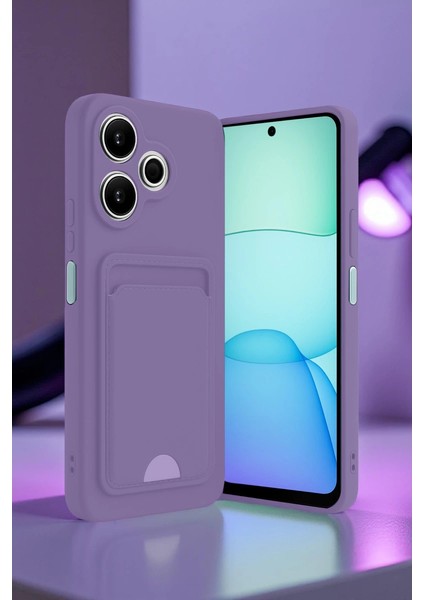 Buğz Xiaomi Redmi 13 4g Kılıf Kelvin Kartvizitli Silikon - Koyu Yeşil fiyatları