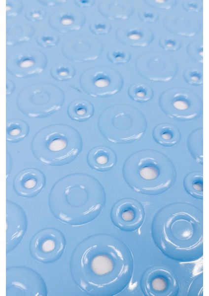 Dikdörtgen Kabartma Silikon Kaydırmaz Taban Duşakabin ve Banyo Matı (Açık MAVI)(65X35) modelleri