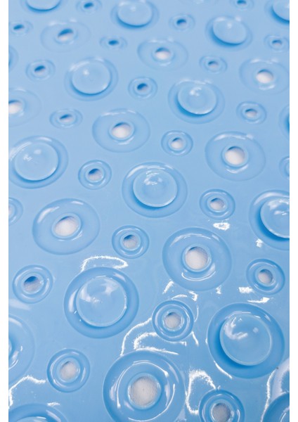 Dikdörtgen Kabartma Silikon Kaydırmaz Taban Duşakabin ve Banyo Matı (Açık MAVI)(65X35) fırsatları