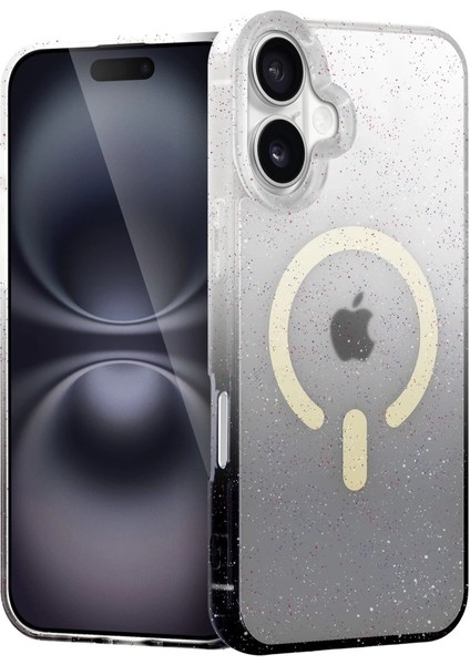 Buğz Apple Iphone 16 Plus Pummel Shiny Magsafe Kapak - Siyah