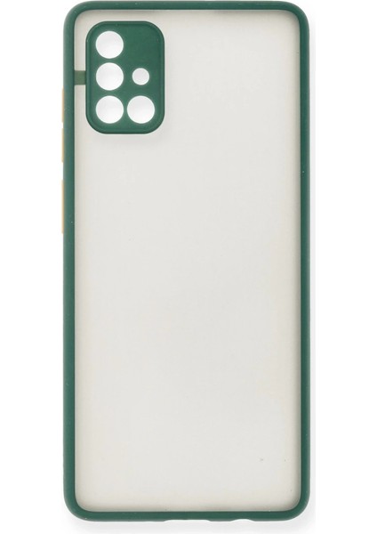Buğz Samsung Galaxy A71 Kılıf Montreal Silikon Kapak - Yeşil fiyatları