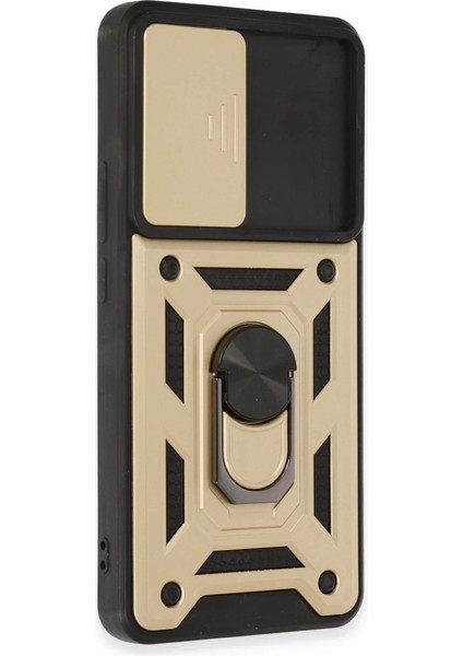 Buğz Xiaomi Mi 12T Pro Kılıf Pars Lens Yüzüklü Silikon - Gold fiyatları