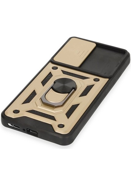 Buğz Xiaomi Mi 12T Pro Kılıf Pars Lens Yüzüklü Silikon - Gold indirimleri