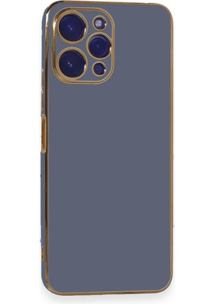 Buğz Xiaomi Poco M6 Pro 5g Kılıf Volet Silikon - Mavi