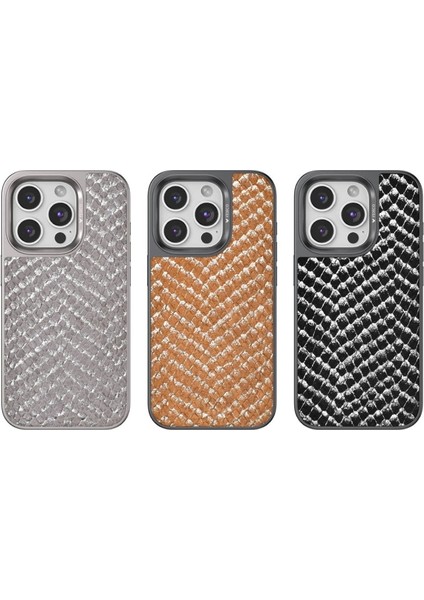 Buğz Venco Iphone 15 Pro Viper Kapak - Titan Gri modelleri