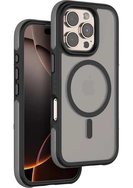 Buğz Venco Iphone 16 Pro Max Orbit Magsafe Kapak - Siyah