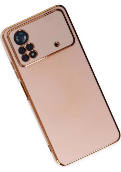 Buğz Xiaomi Poco X4 Pro 5g Kılıf Volet Silikon - Pembe fırsatları