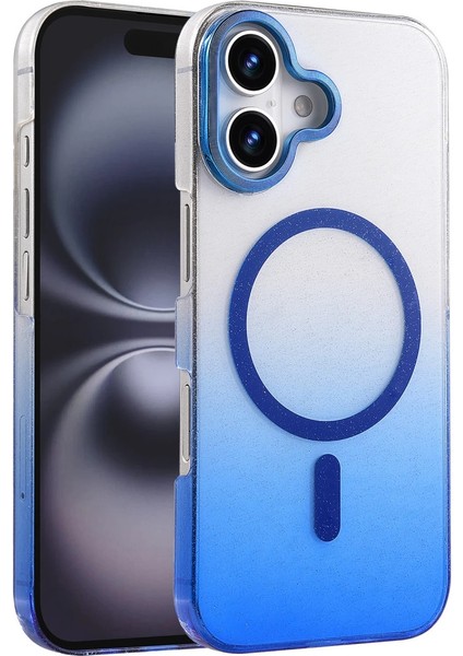 Buğz Apple Iphone 16 Plus Glossy Magsafe Kapak - Mavi