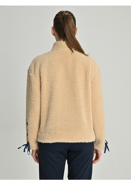 Kadın Trend Mikro Detaylı Peluş Sweat indirimleri