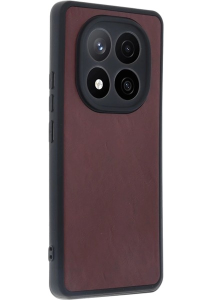 Buğz Xiaomi Redmi Note 14 Pro 5g Kılıf Aras Deri Kapak - Bordo fiyatları
