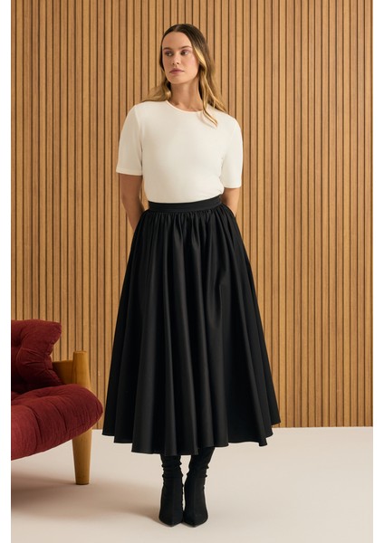 Büzgülü Kloş Cotton Etek fiyatları