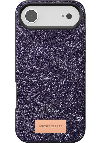 Onegif Apple Iphone 17 Air Bright Simli Kapak - Derin Mor fırsatları