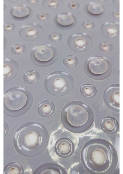 Dikdörtgen Kabartma Silikon Kaydırmaz Taban Duşakabin ve Banyo Matı (GRI)(65X35) fırsatları