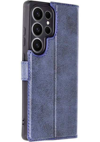 Buğz Samsung Galaxy S25 Ultra Kılıf Trend S Plus Kapaklı Kılıf - Lacivert