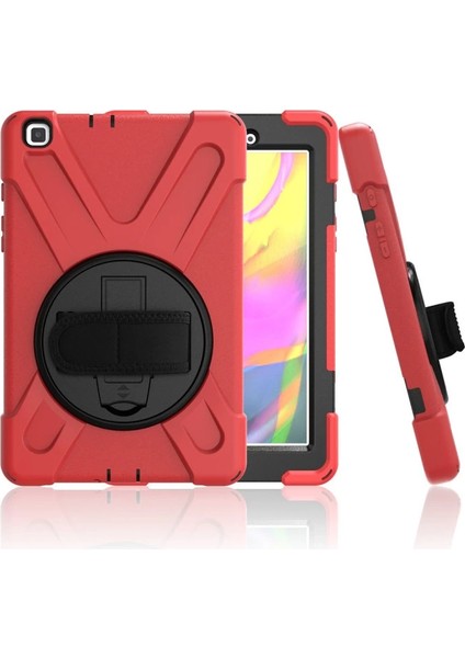 Buğz Samsung Galaxy T290 Tab A 8 Kılıf Amazing Tablet Kapak - Kırmızı