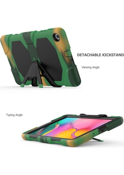 Buğz Samsung Galaxy T510 Tab A 10.1 Kılıf Griffin Tablet Kapak - Kamuflaj