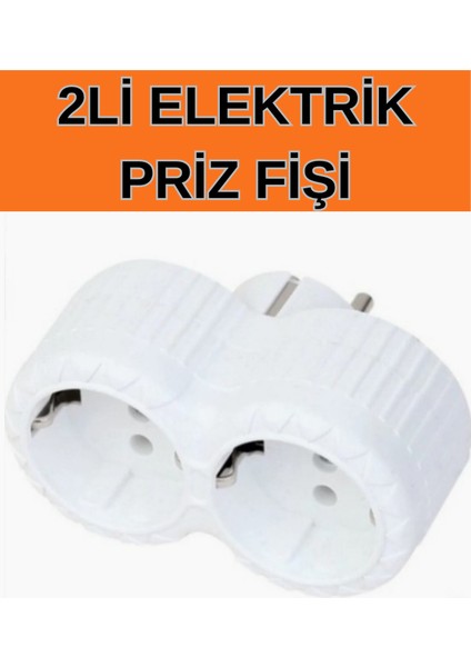 2'li Fiş Priz Elektrik Priz Çoğaltıcı