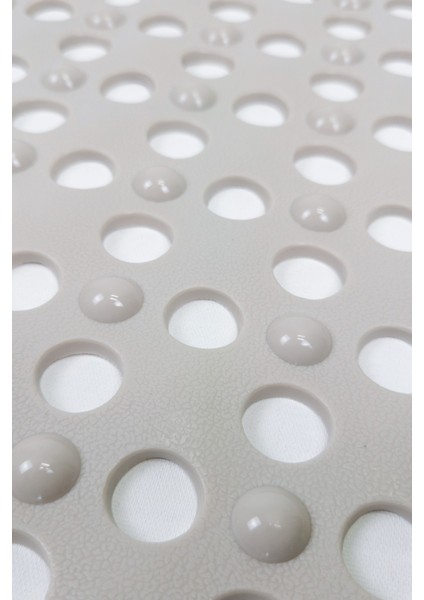 Kare Kabartma Silikon Kaydırmaz Taban Duşakabin ve Banyo Matı (BEJ)(51X53) modelleri