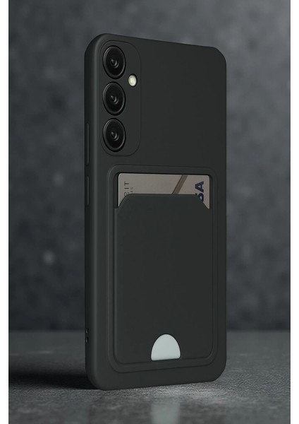 Buğz Samsung Galaxy S24 Fe Kılıf Kelvin Kartvizitli Silikon - Siyah fiyatları
