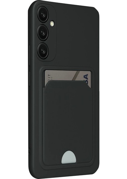 Buğz Samsung Galaxy S24 Fe Kılıf Kelvin Kartvizitli Silikon - Siyah modelleri