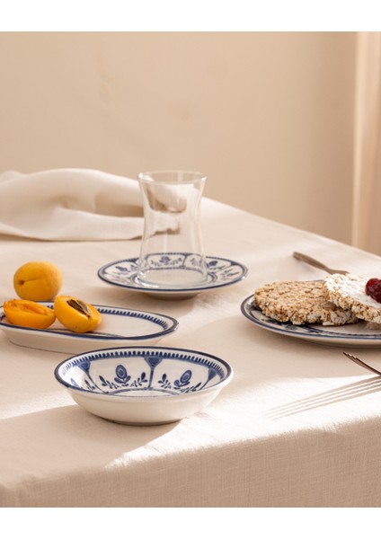 Blanqua 26 Parça Kahvaltı Takımı - Mavi/beyaz modelleri