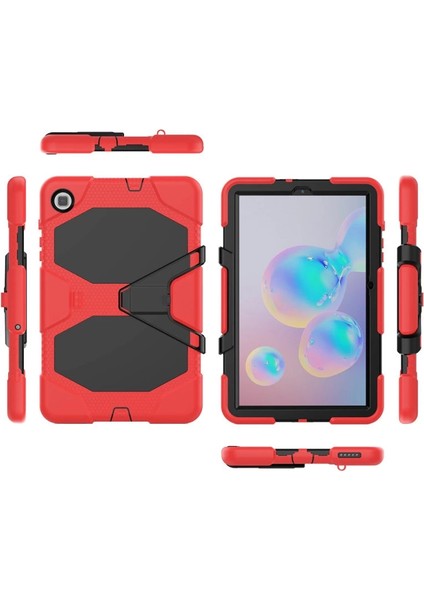 Buğz Samsung Galaxy T500 Tab A7 10.4 Kılıf Griffin Tablet Kapak - Kırmızı