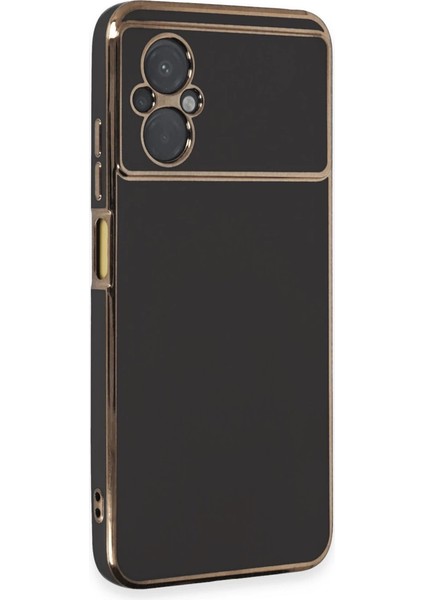 Buğz Xiaomi Poco M5 Kılıf Volet Silikon - Siyah