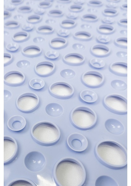 Kare Kabartma Silikon Kaydırmaz Taban Duşakabin ve Banyo Matı (Açık MAVI)(51X53) modelleri