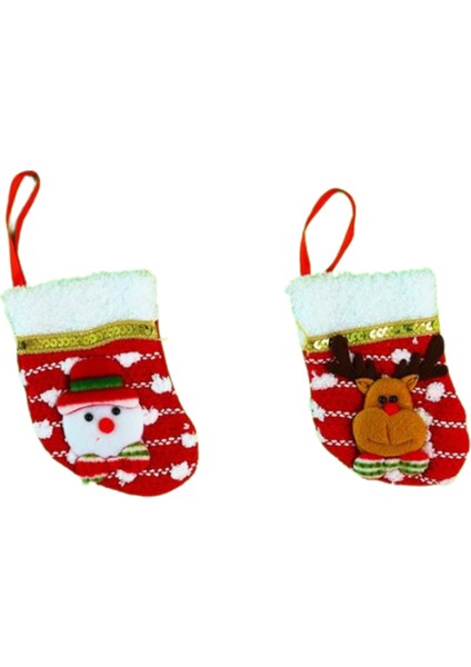 Sevimli Figürlü Yılbaşı Çorabı 1739