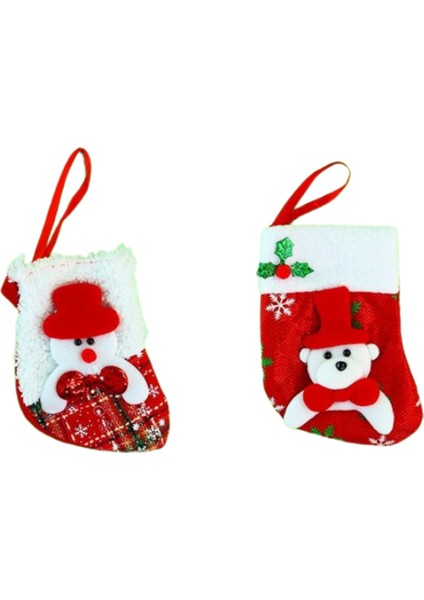 Sevimli Figürlü Yılbaşı Çorabı 1739