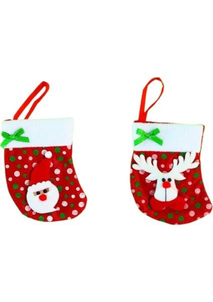 Sevimli Figürlü Yılbaşı Çorabı 1739