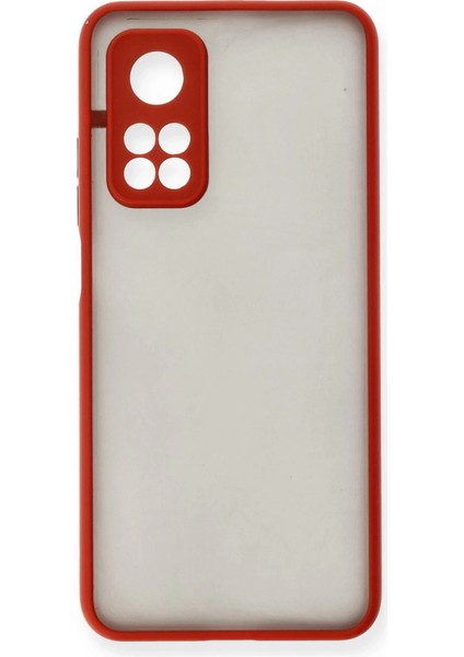 Buğz Xiaomi Mi 10T Kılıf Montreal Silikon Kapak - Kırmızı