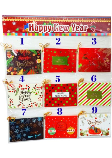 Yılbaşı Kartı Hediye Kartı 1721 12X8,5 cm fiyatları