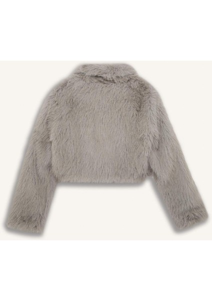 Regular Fit Cepli Fermuarlı Kısa Suni Kürk Ceket Mont D5956AX24WN