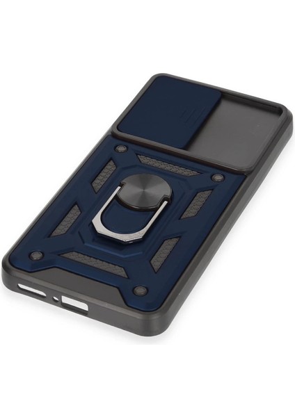 Buğz Xiaomi Mi 12T Pro Kılıf Pars Lens Yüzüklü Silikon - Lacivert indirimleri