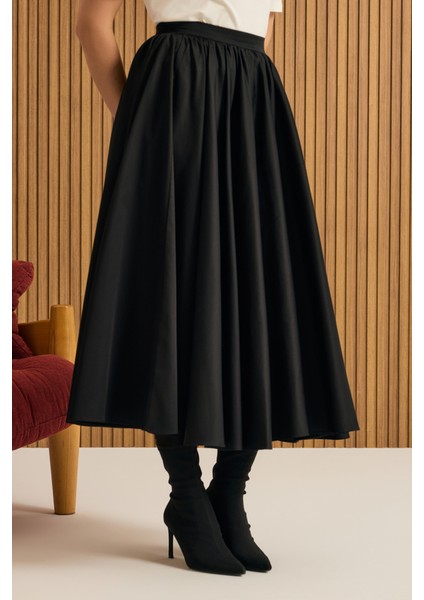 Büzgülü Kloş Cotton Etek indirimleri