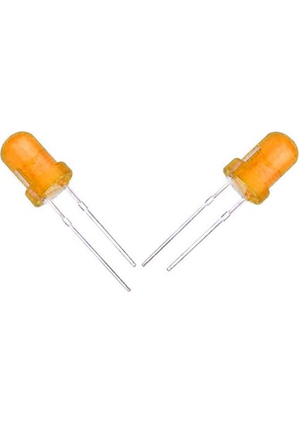 Halmet Mantar Led 5mm Turuncu