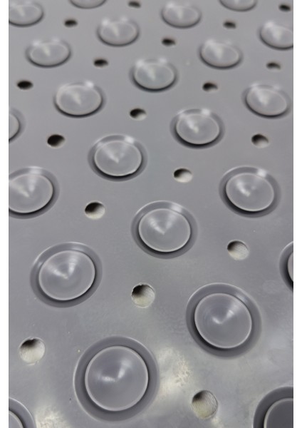 Dikdörtgen Delikli Kabartma Silikon Kaydırmaz Taban Duşakabin ve Banyo Matı (GRI)(66X36) modelleri