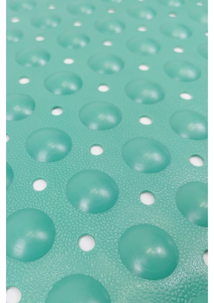 Dikdörtgen Delikli Kabartma Silikon Kaydırmaz Taban Duşakabin ve Banyo Matı (TURKUAZ)(66X36) modelleri