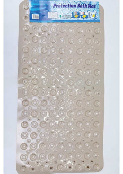 Dikdörtgen Kabartma Silikon Kaydırmaz Taban Duşakabin ve Banyo Matı (BEJ)(65X35) fiyatları