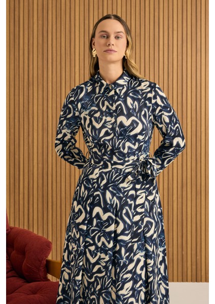 Desenli Viscon Elbise fırsatları