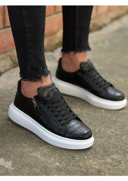 Drnds KB-309 Kuback Siyah Fermuar ve Bağcıklı Günlük Erkek Ayakkabı (Numara: 43)