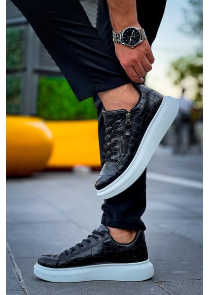 Drnds KB-309 Kuback Siyah Fermuar ve Bağcıklı Günlük Erkek Ayakkabı (Numara: 43) indirimleri