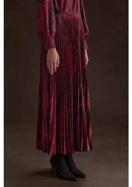 Piliseli Desenli Etek