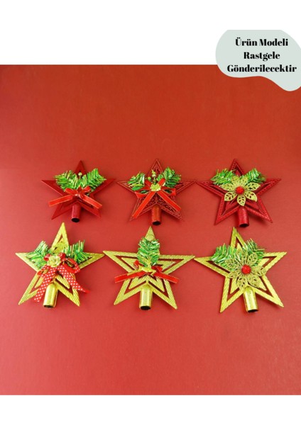 Yılbaşı Ağacı Süsü Ağaç Yıldızı 15 cm 1766