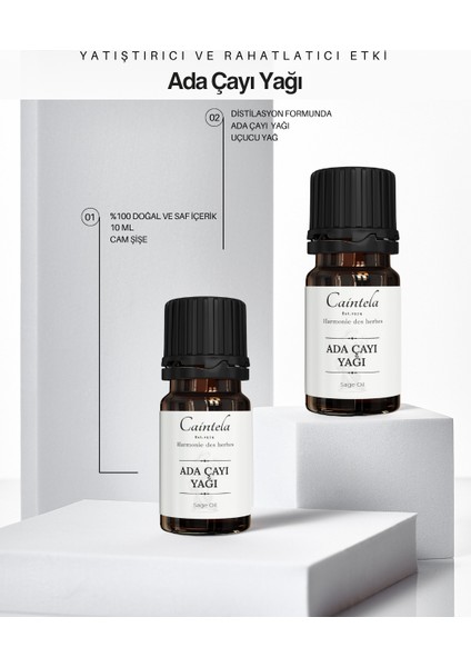 Ada Çayı Yağı 10 ml – Cilt ve Saçın Arınmasına Yardımcı, %100 Doğal ve Saf fiyatları